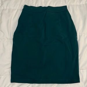 Main Street Exchange Anna Pencil Skirt in Teal